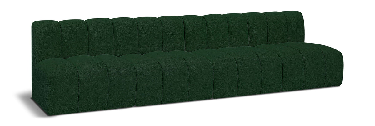 Arc - Boucle Fabric 4 Seats Modular Sofa
