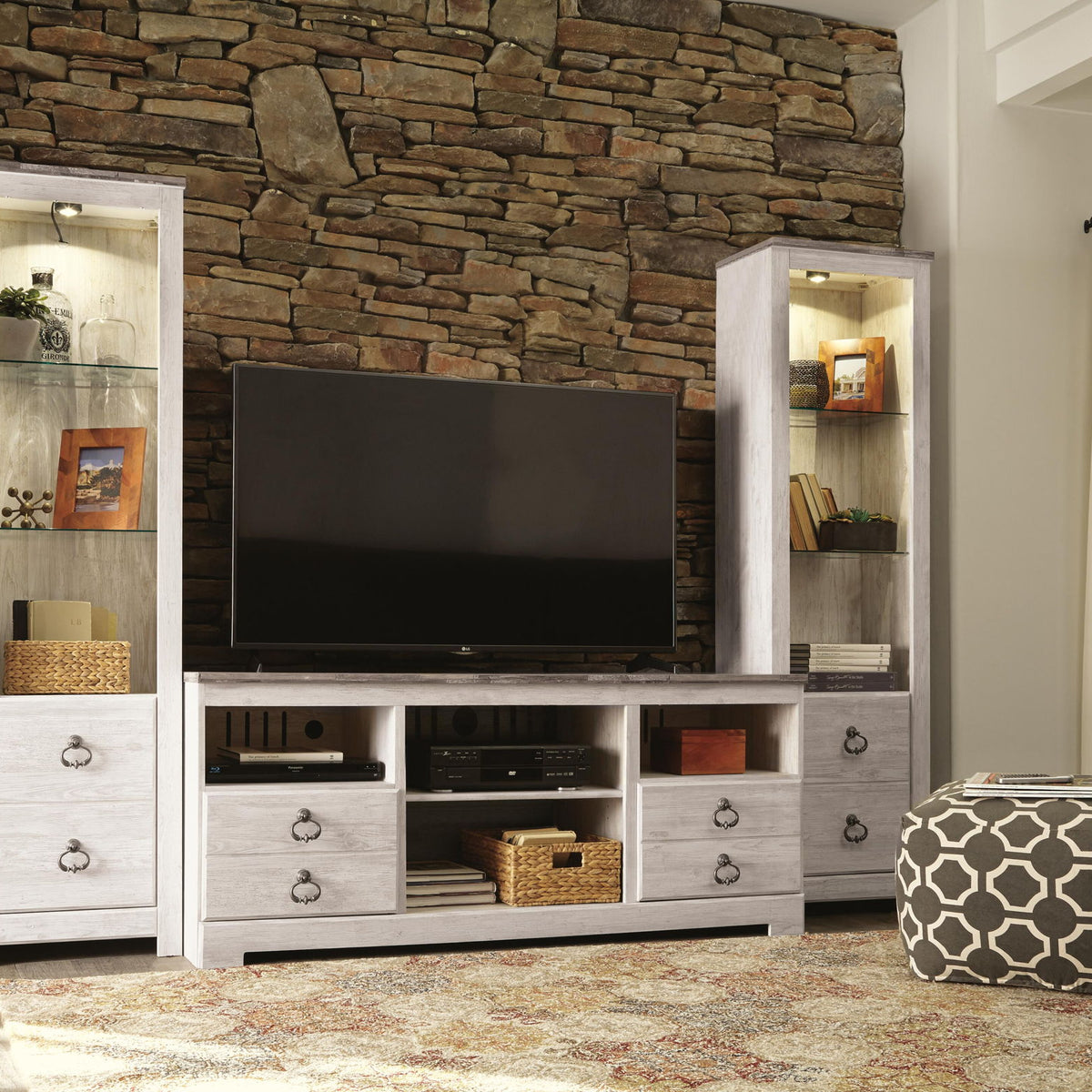 Willowton - Entertainment Center With Fireplace Option