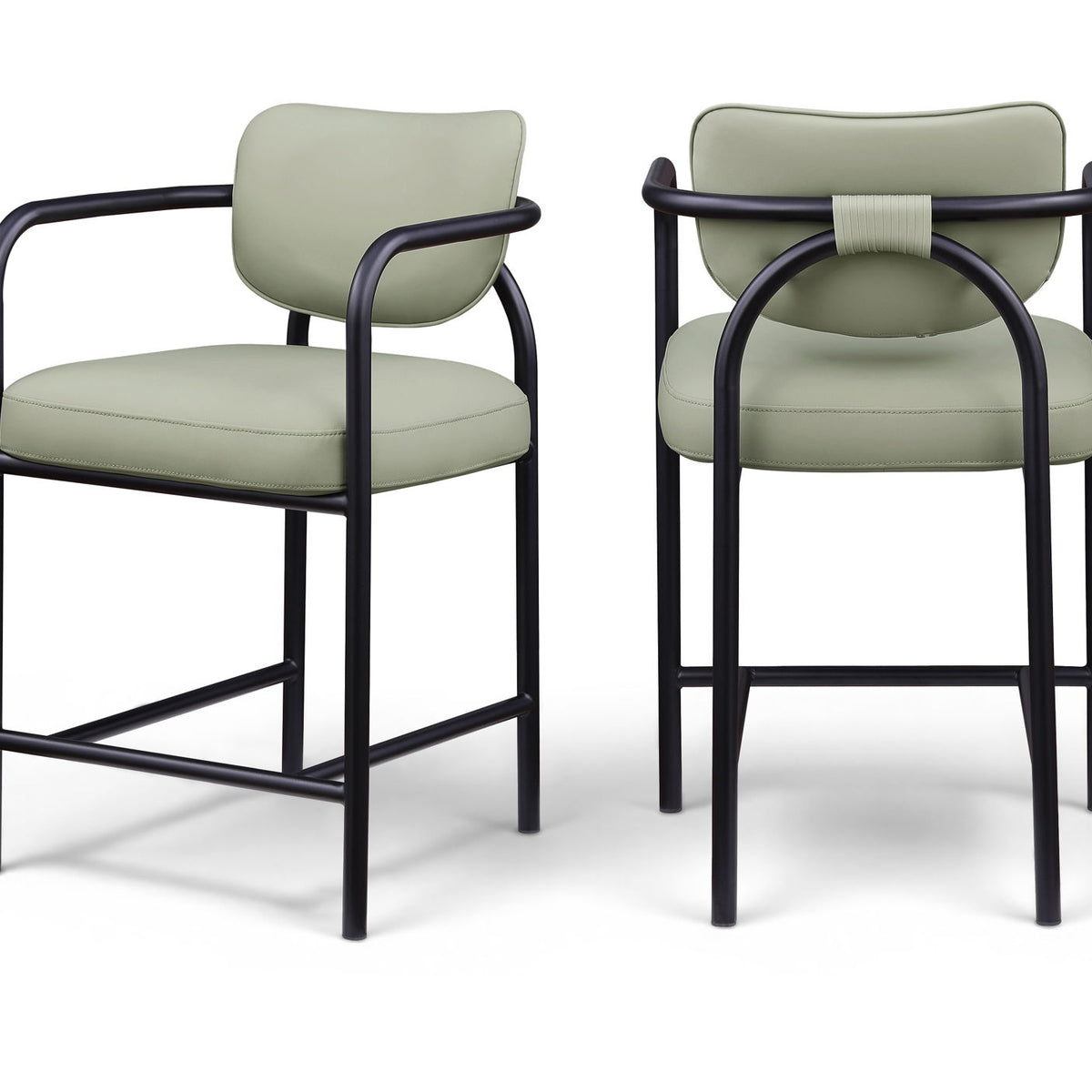 Serava - Vegan Leather Upholstered Bar Stool
