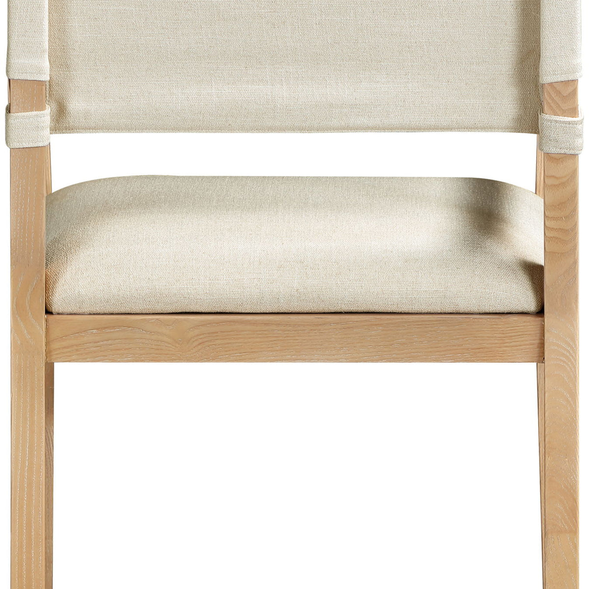 Avon - Linen Textured Performance Fabric Upholstered Dining Arm Chair