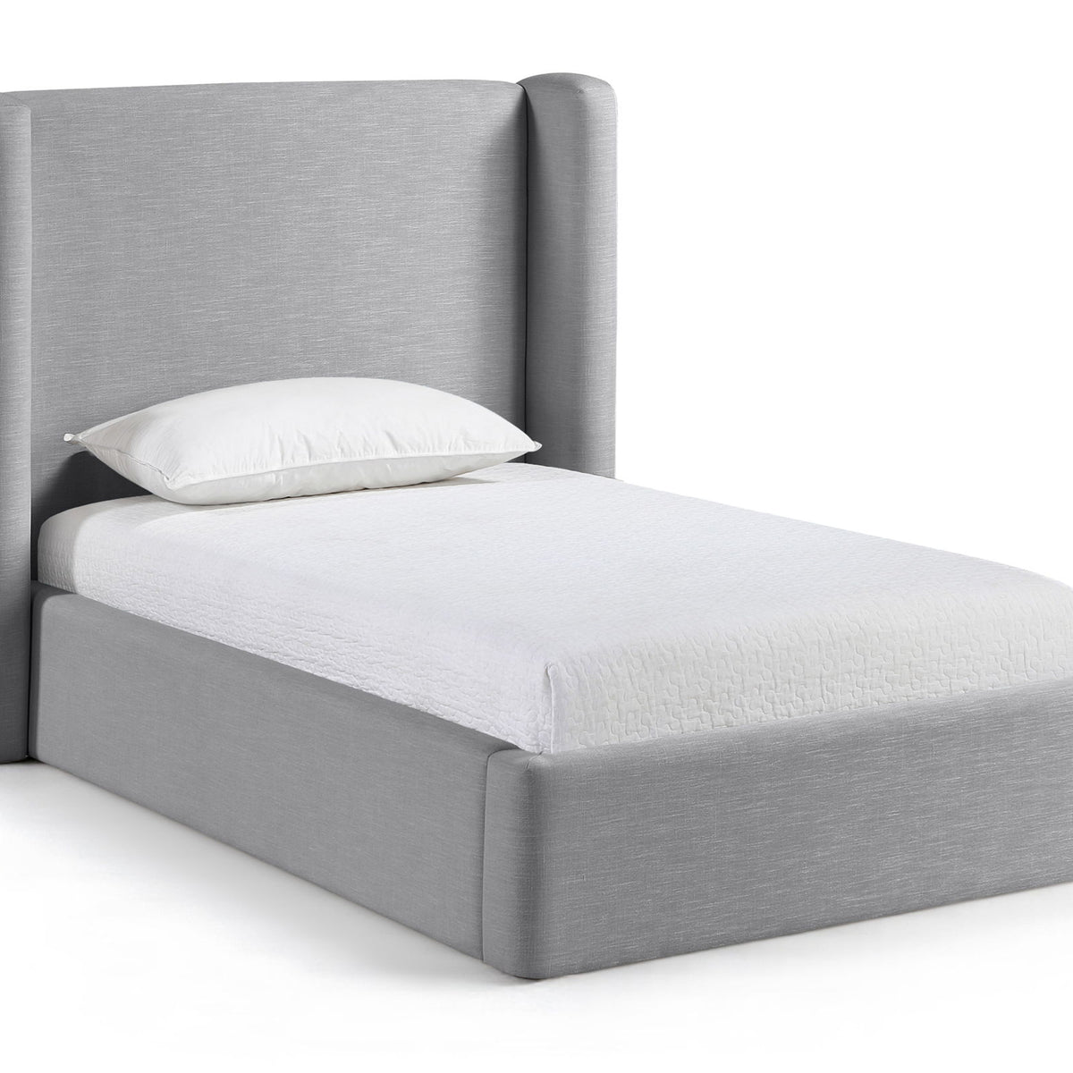 Kendall - Linen Textured Fabric Upholstered Bed