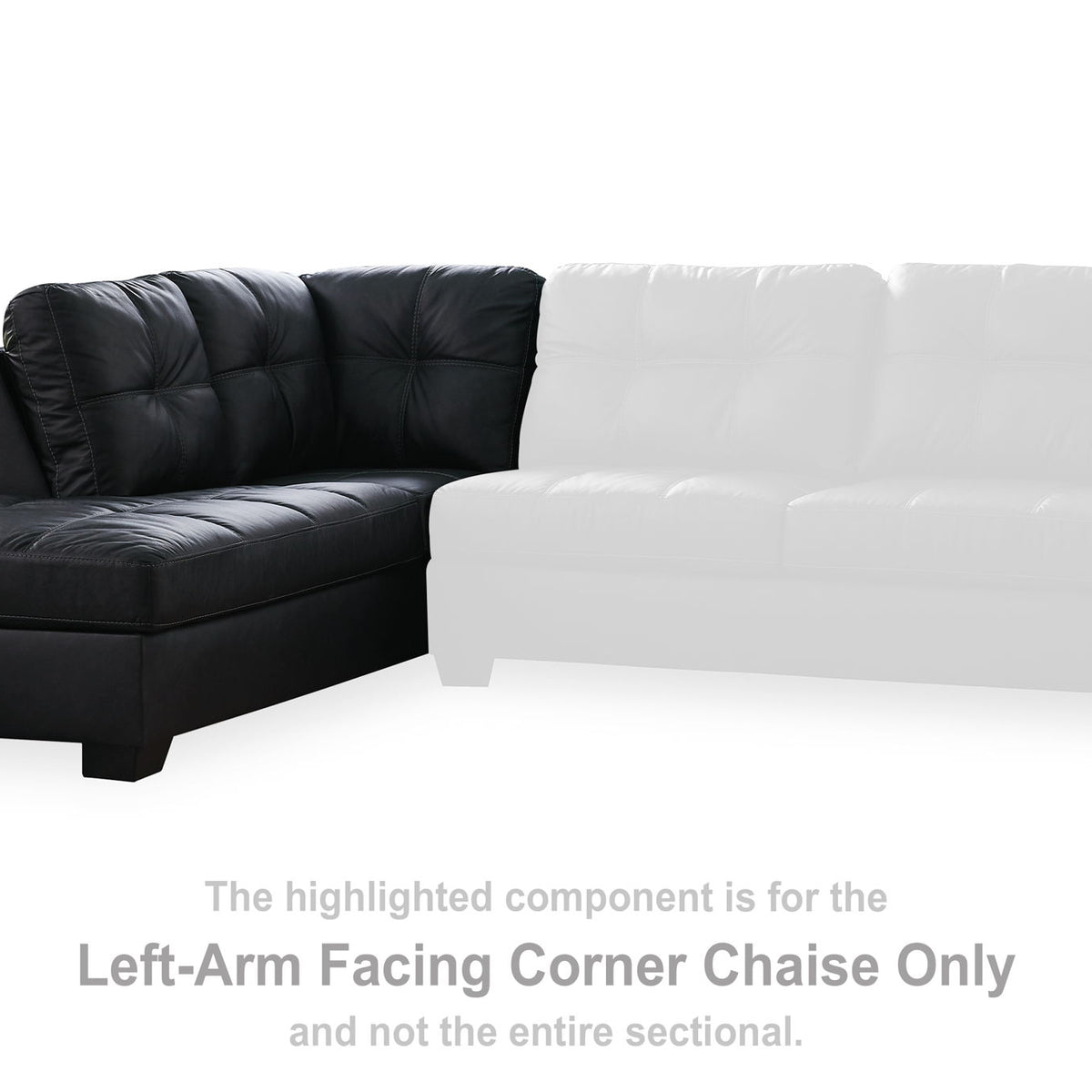 Barlin Mills - Laf Corner Chaise - Carbon