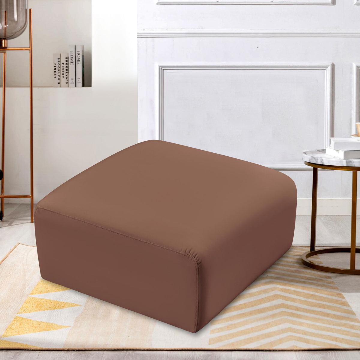 Arc - Faux Leather Ottoman