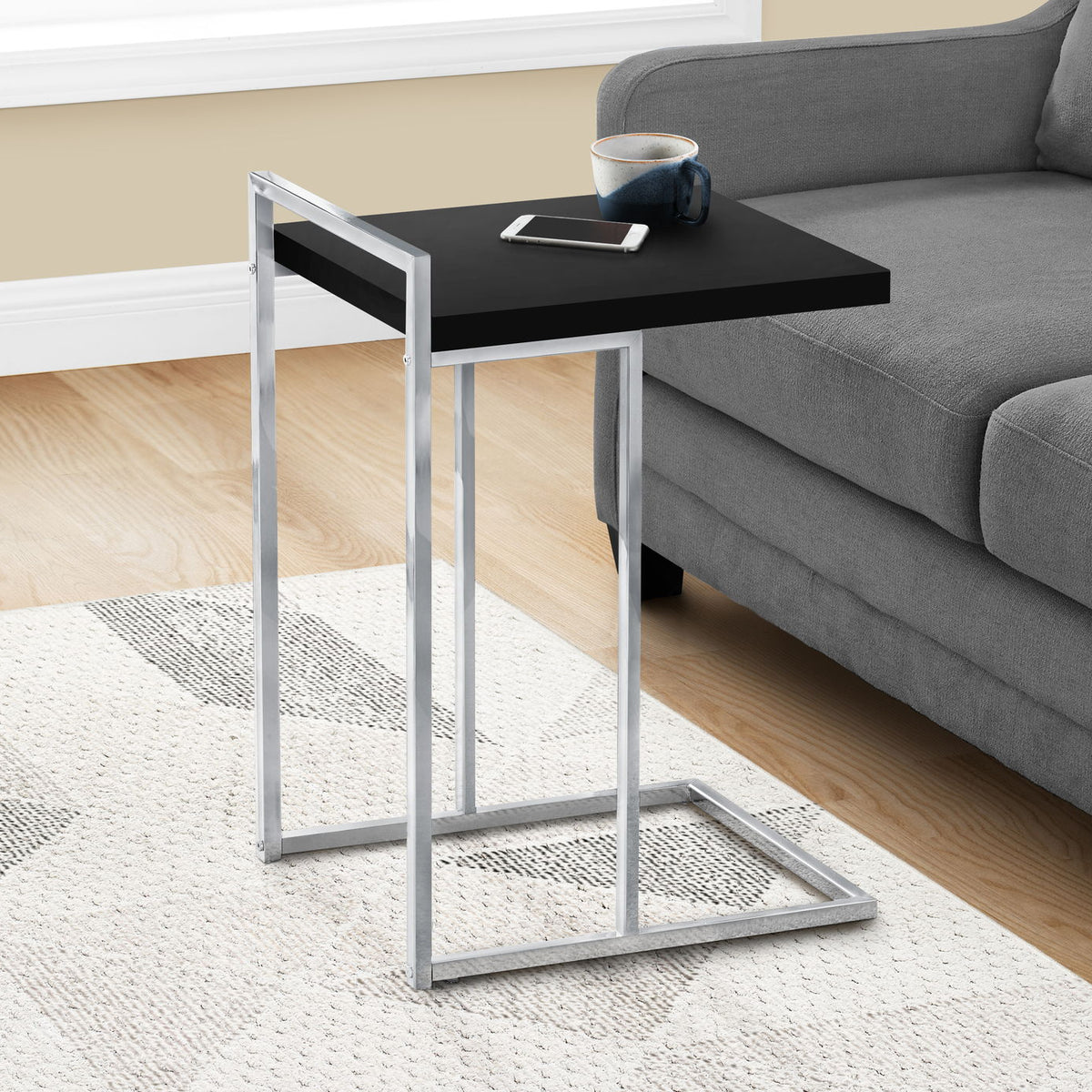 Accent Table, C - Shaped, Contemporary & Modern