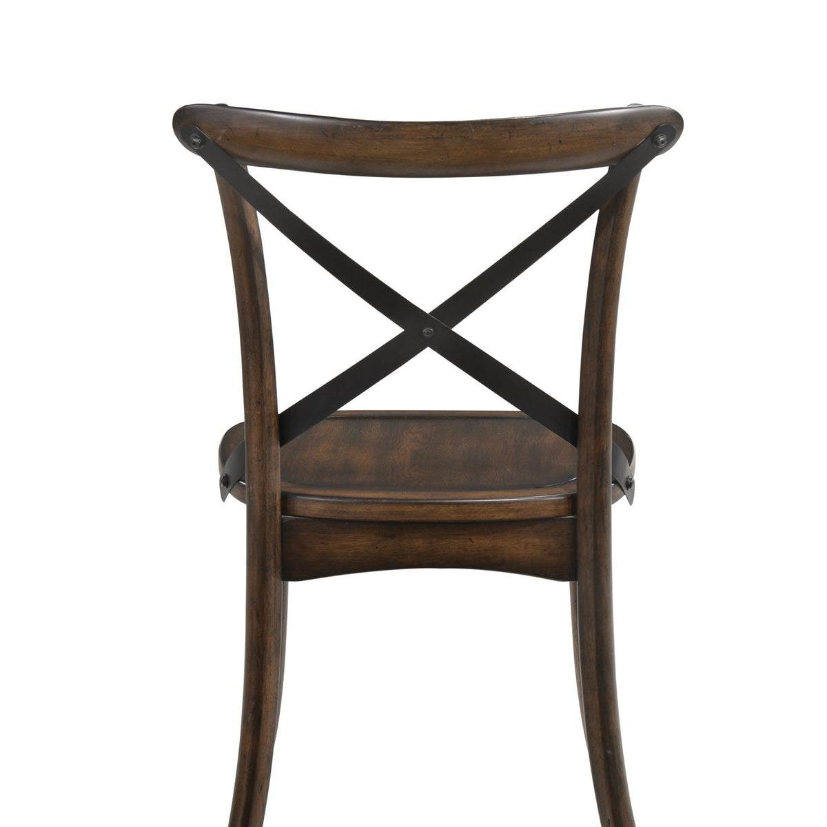 Kaelyn - Metal Side Chair (Set of 2) - Dark Oak