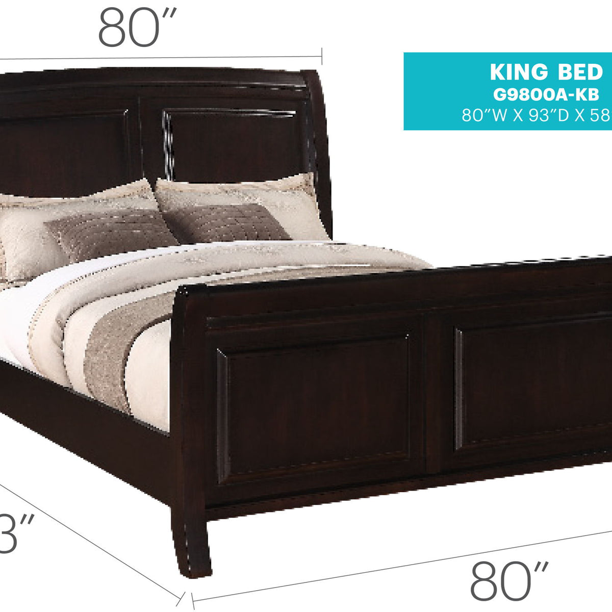 Elegant Transitional Bed
