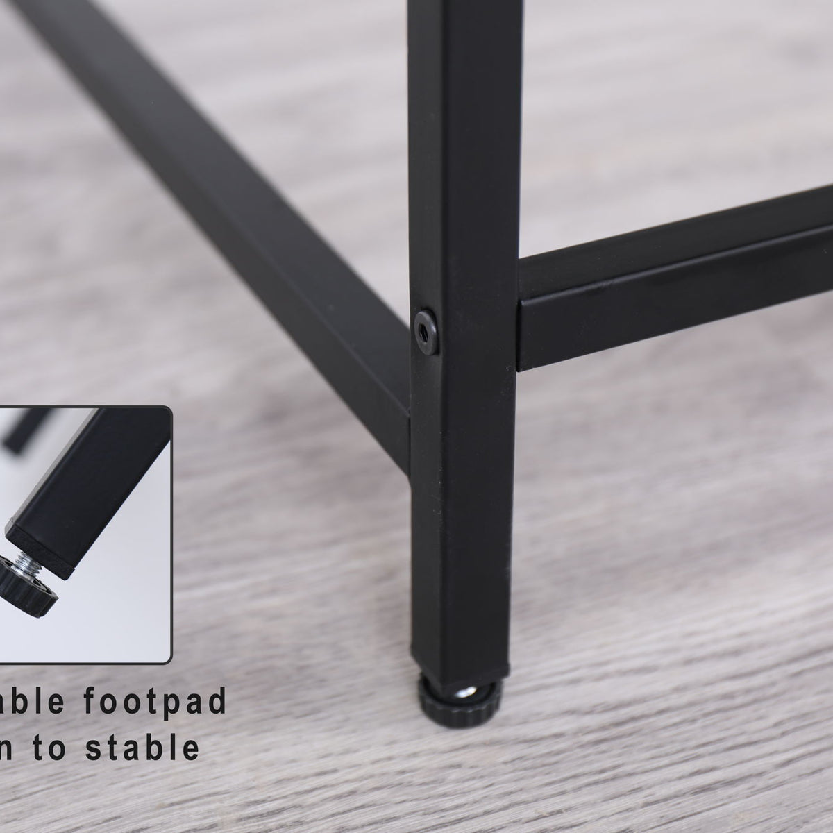 Console Table Narrow Modern Entryway Table Small Behind Couch Table Skinny Sofa Table Hallway Table For Living Room - Black