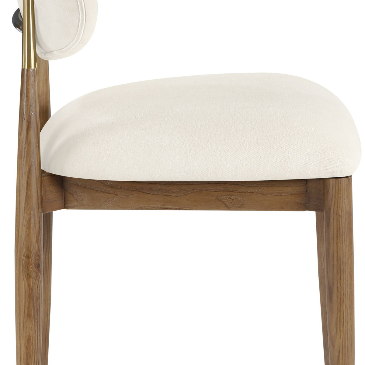Riccio - Fabric Dining Side Chair (Set of 2) - Walnut Frame