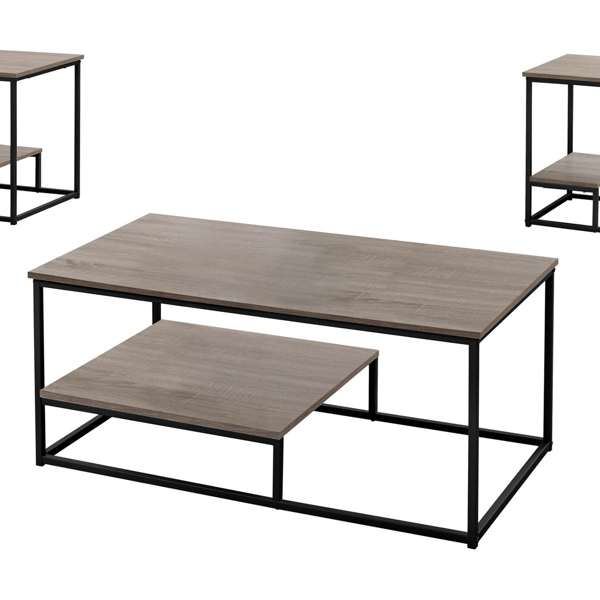 Table Set, Coffee, End, Side, Accent, Living Room, Contemporary & Modern (Set of 3)