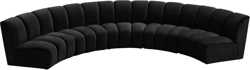Infinity - 5 Piece Velvet Modular Sectional