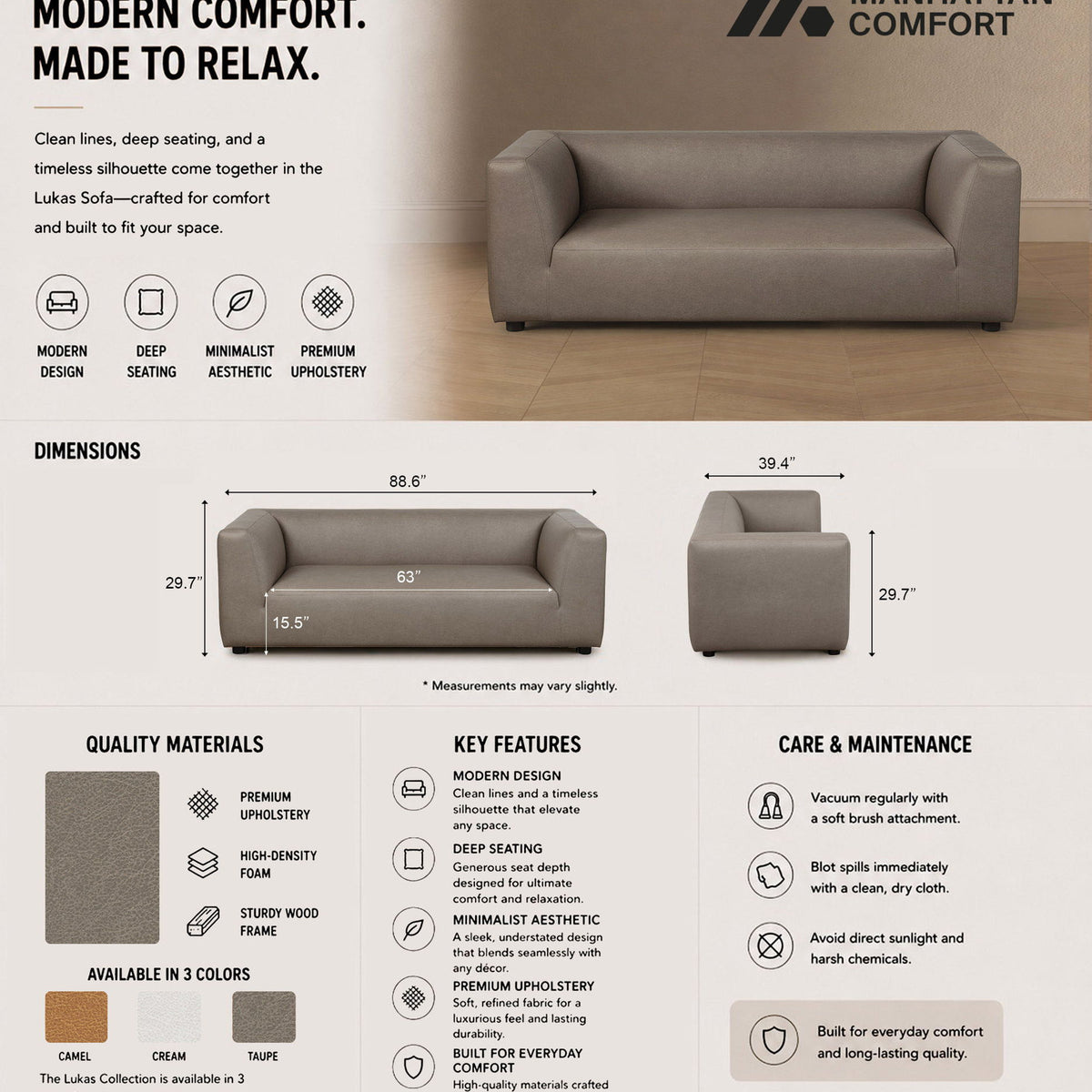 Manhattan Lukas - Sofa