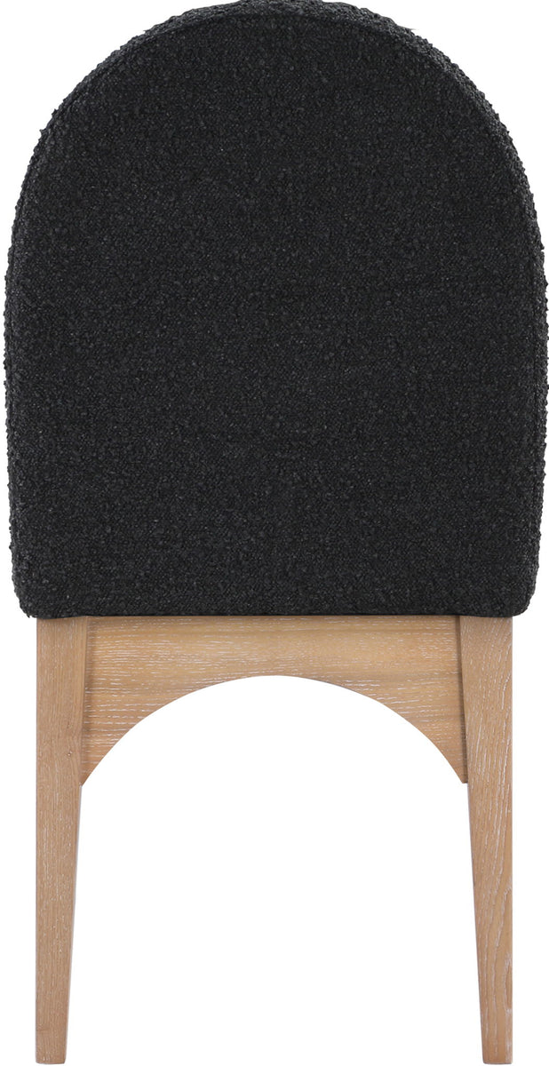 Waldorf - Boucle Dining Side Chair With Natural Legs
