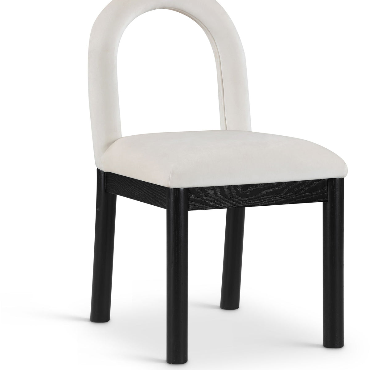 Conrad - Velvet Dining Chair With Black Legs