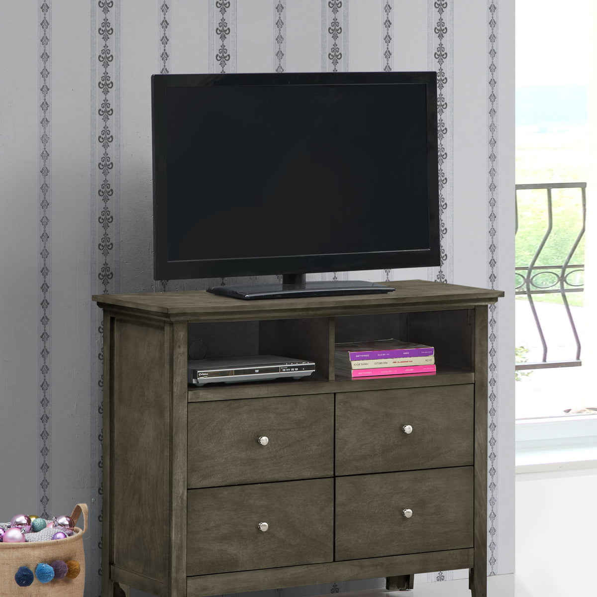 Charming Media Chest With Storage