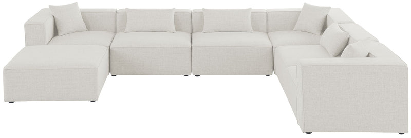 Cube - Linen 7 Piece Modular Sectional
