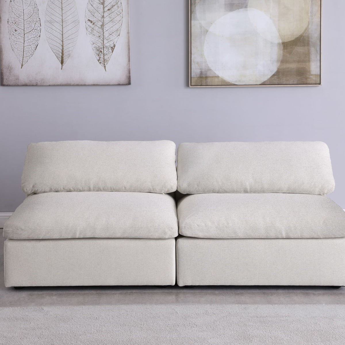 Serene - Modular Armless 2 Seat Sofa