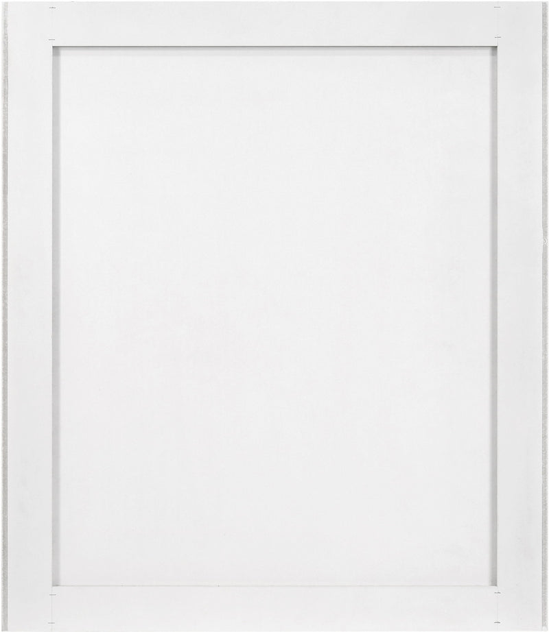 Modernist - Mirror With Stainless Steel Base - White