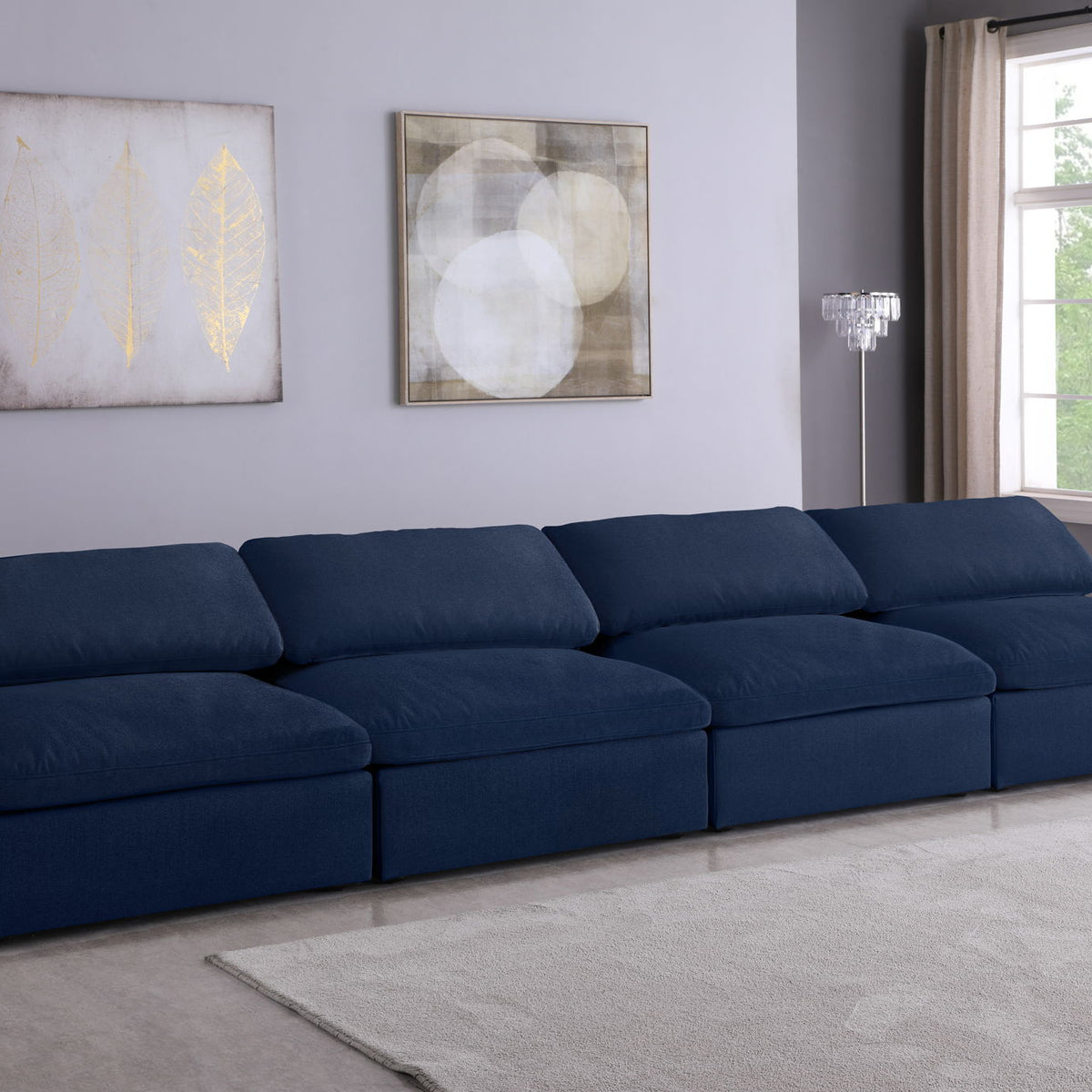 Serene - Modular Armless 4 Seat Sofa