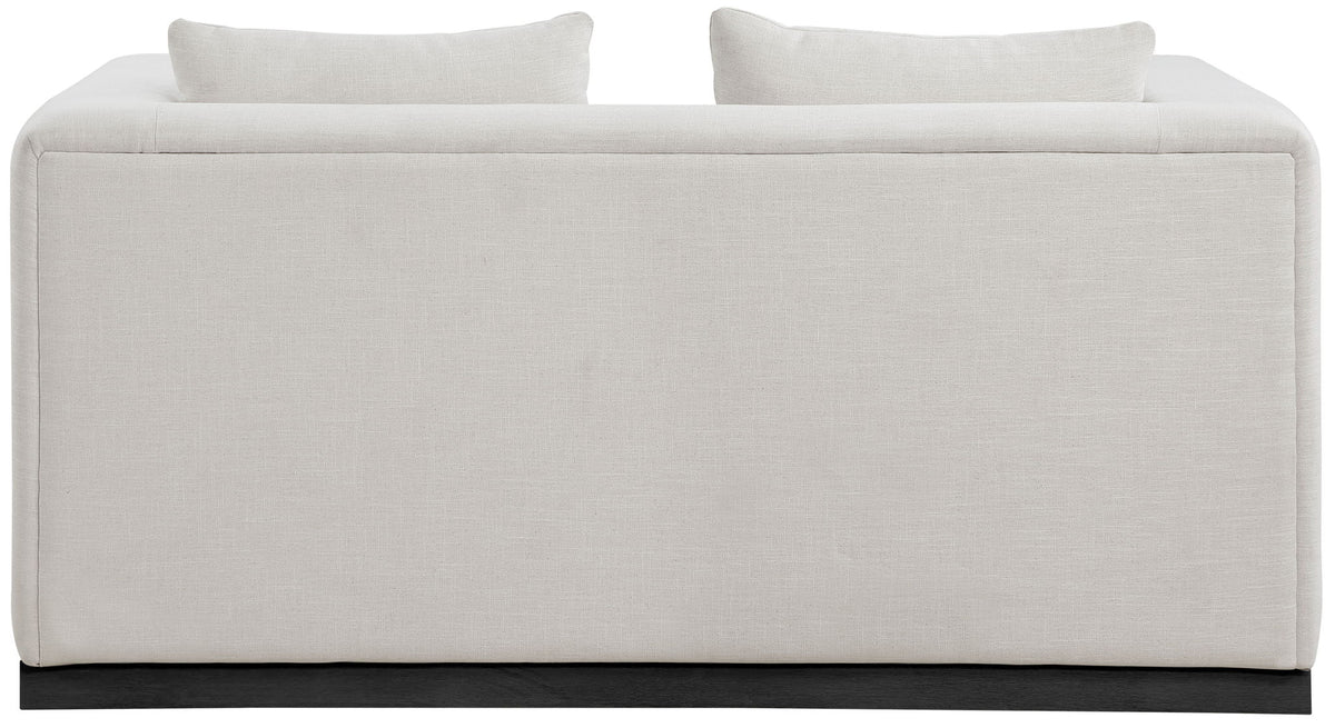 Alfie - Linen Textured Fabic Loveseat