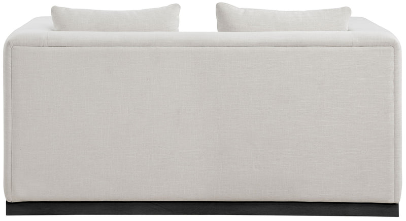 Alfie - Linen Textured Fabic Loveseat