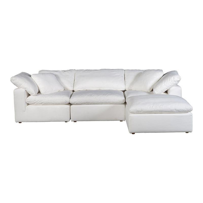 Terra - Livesmart Fabric Condo Lounge Modular Sectional - Cream