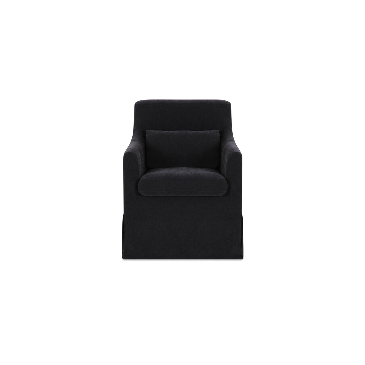 Lydia - Slipcover Dining Chair - Black