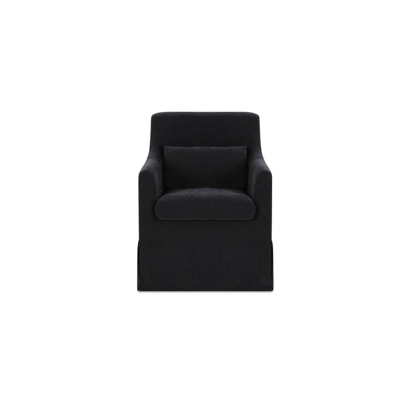 Lydia - Slipcover Dining Chair - Black