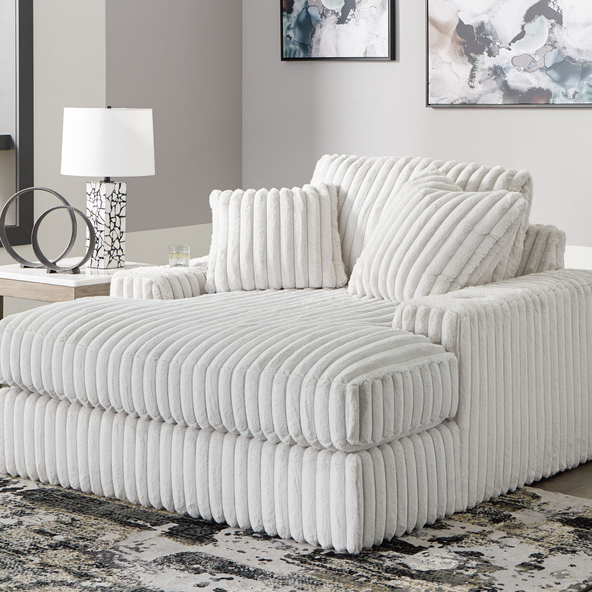 Stupendous - Oversized Chaise - Alloy