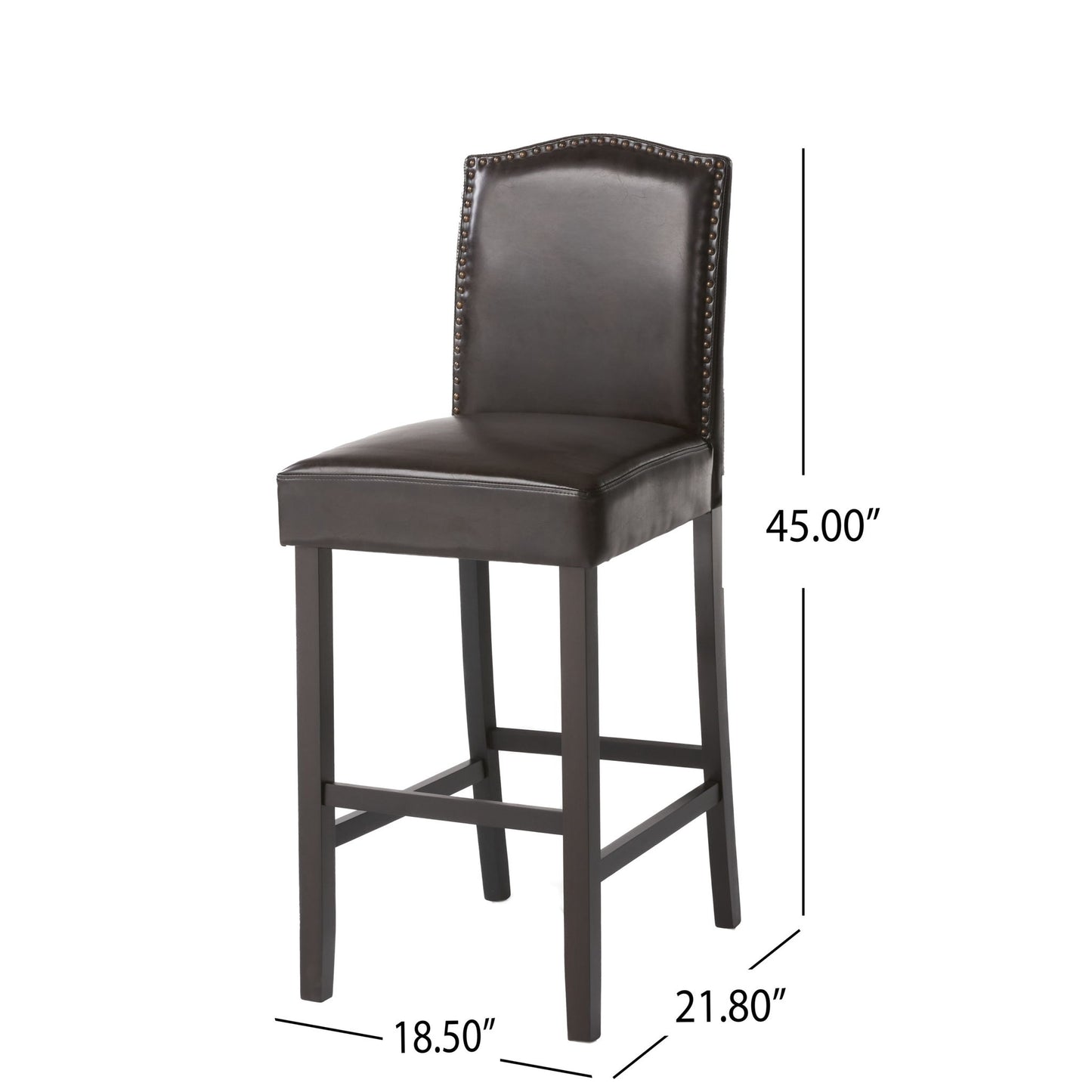 Counter Height Upholstered Bar Stools (Set of 2)