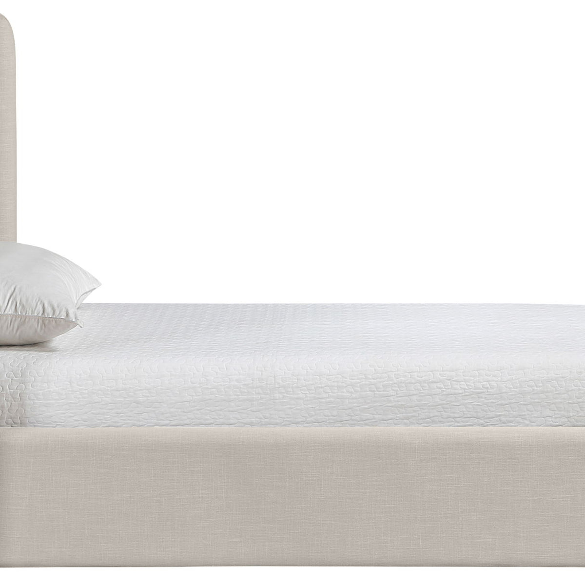 Kendall - Linen Textured Fabric Upholstered Bed