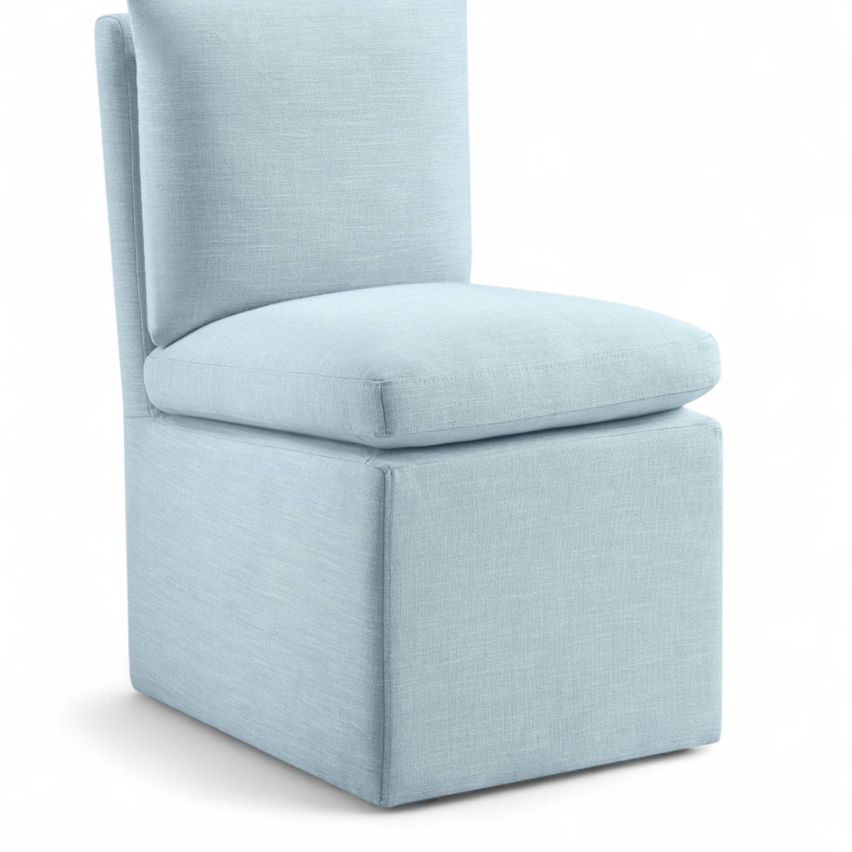 Nelori - Linen Textured Performance Fabric Upholstered Dining Chair (Set of 2)