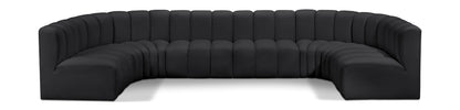 Arc - Faux Leather Modular U-Shaped Sectional