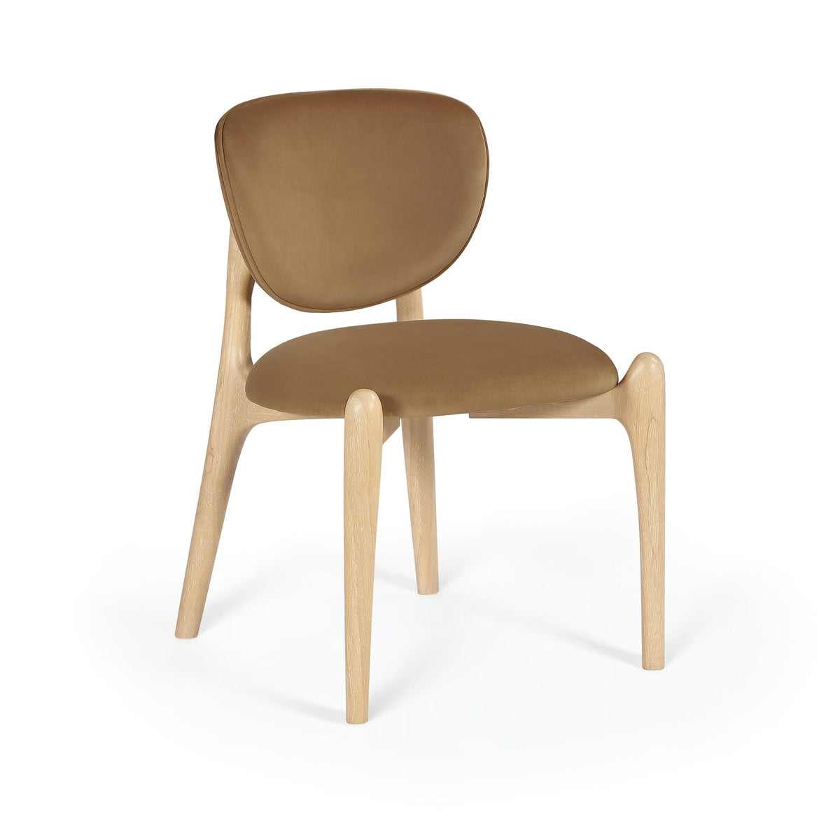 Velora - Upholstered Dining Chair (Set of 2) - Saddle / Natural