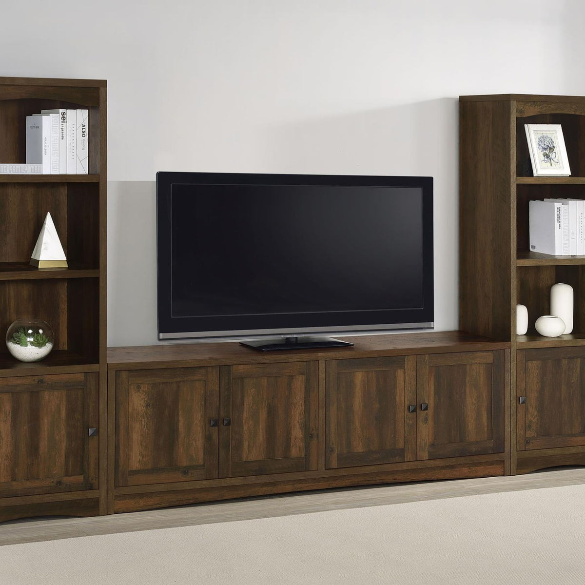 Laughlin 3-piece Entertainment Center TV Stand Dark Pine