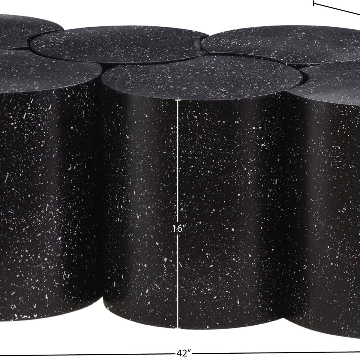 Dimple - 6 Piece Modular Coffee Table - Terazzo Finish