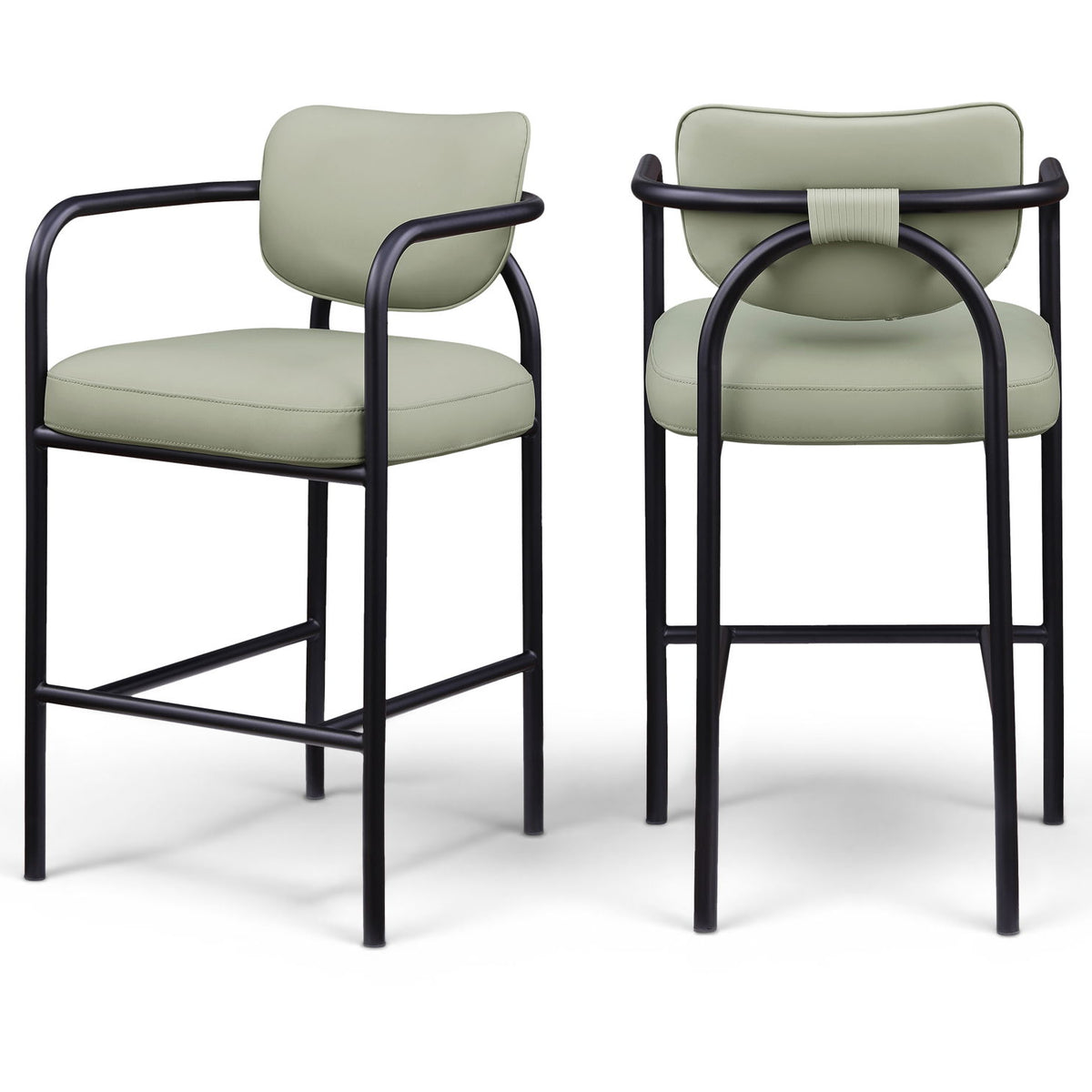 Serava - Vegan Leather Upholstered Bar Stool