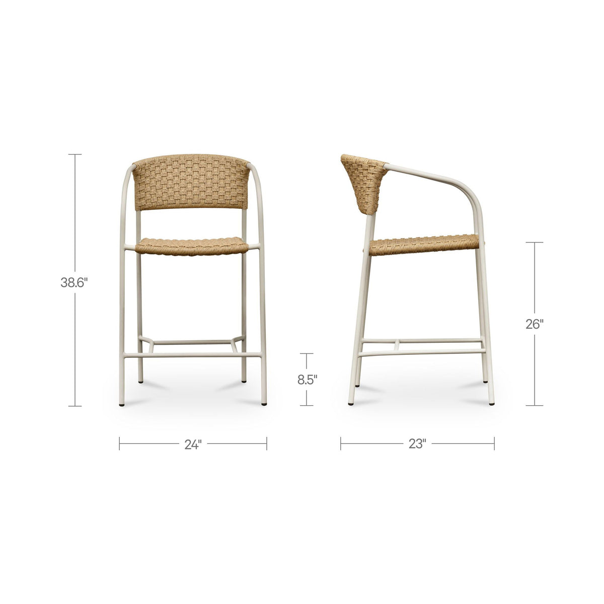Zola - Outdoor Counter Chair - Natural