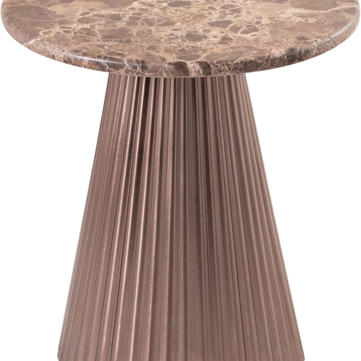 Cindra - Genuine Marble Top And Iron Base Table
