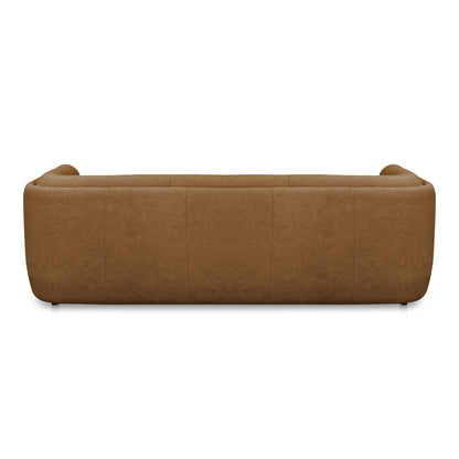 Alora - Leather Sofa - Tan