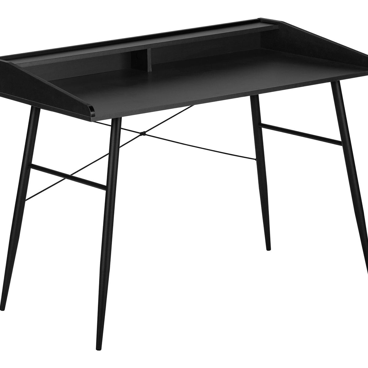 Computer Desk For Home Office, Sturdy Construction, Storage Shelves
