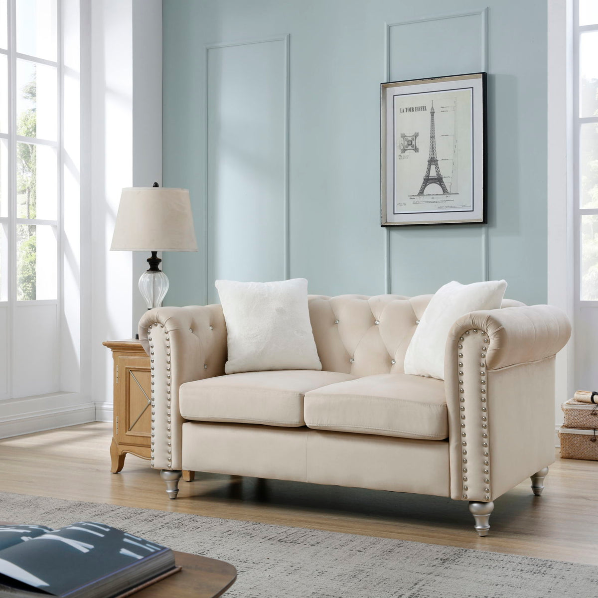 Stylish Contemporary Loveseat