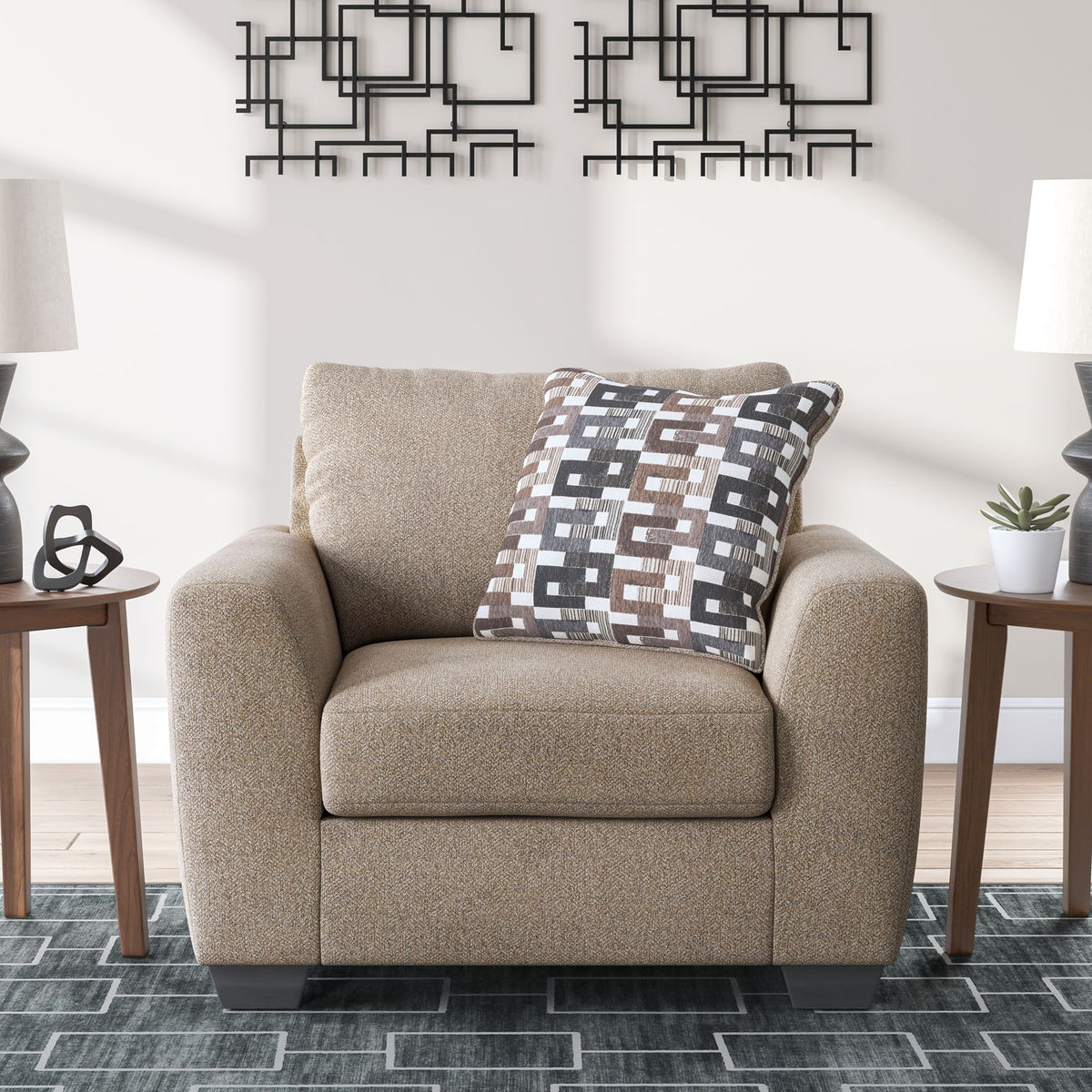 Triston-Peaks - Chair And A Half - Suede