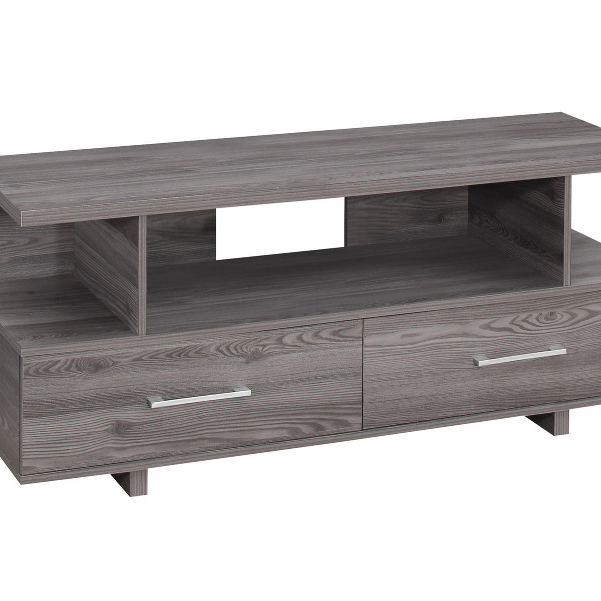 TV Stand, Console, Media Entertainment Center, Storage Cabinet, Elegant Design - Gray