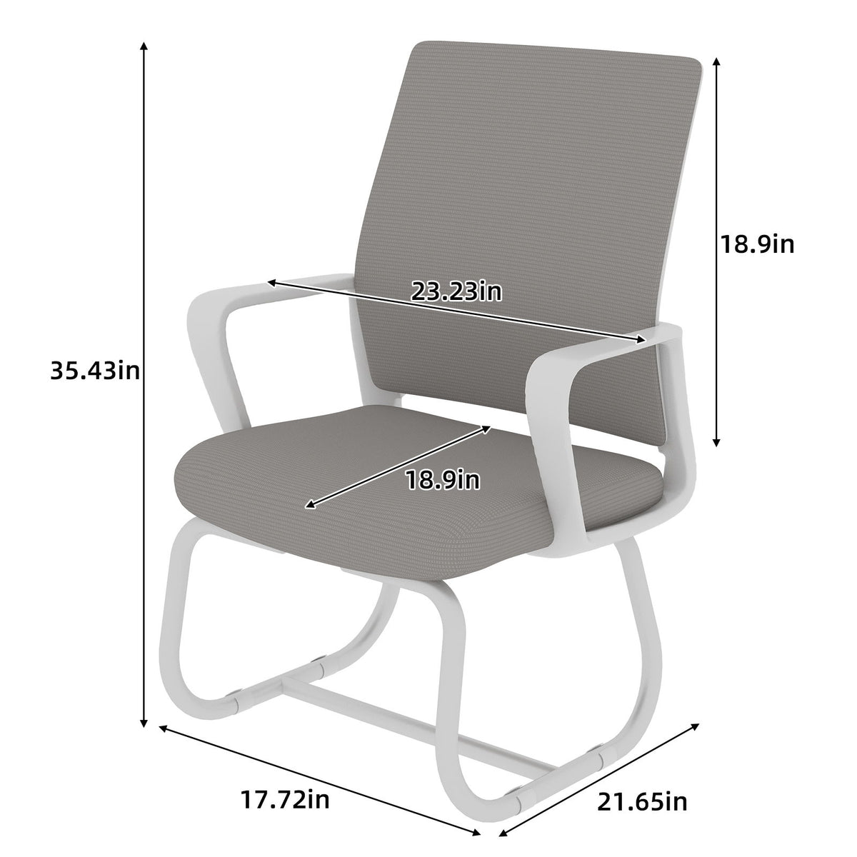 Minimalist Office Chair With Soft Backrest