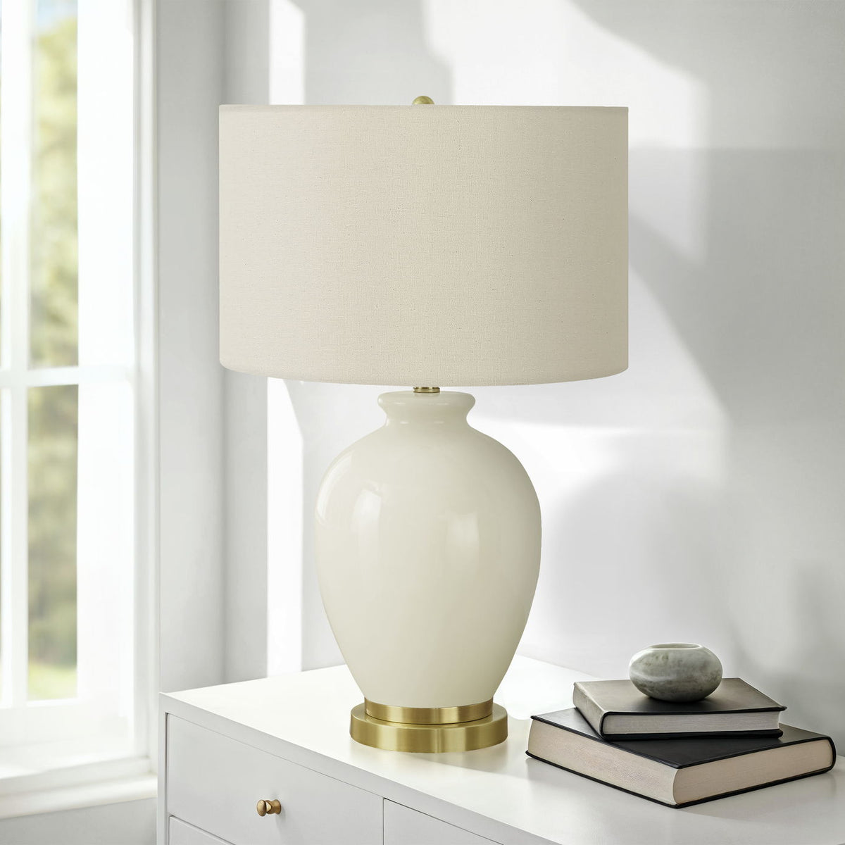 Transitional Lighting, Table Lamp - Cream