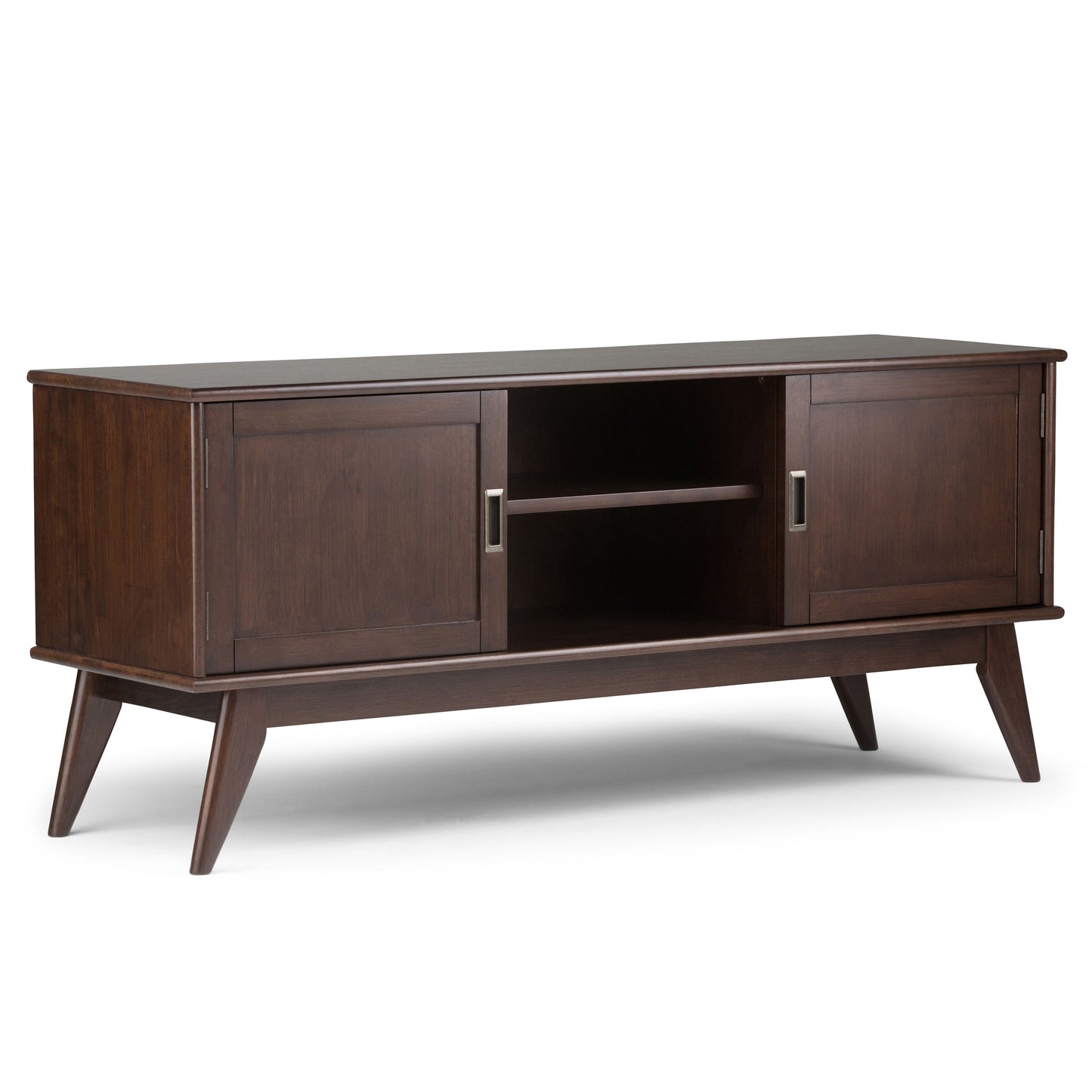 Draper - Handcrafted Mid Century Low TV Media Stand