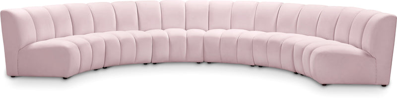 Infinity - 6 Piece Velvet Modular Sectional