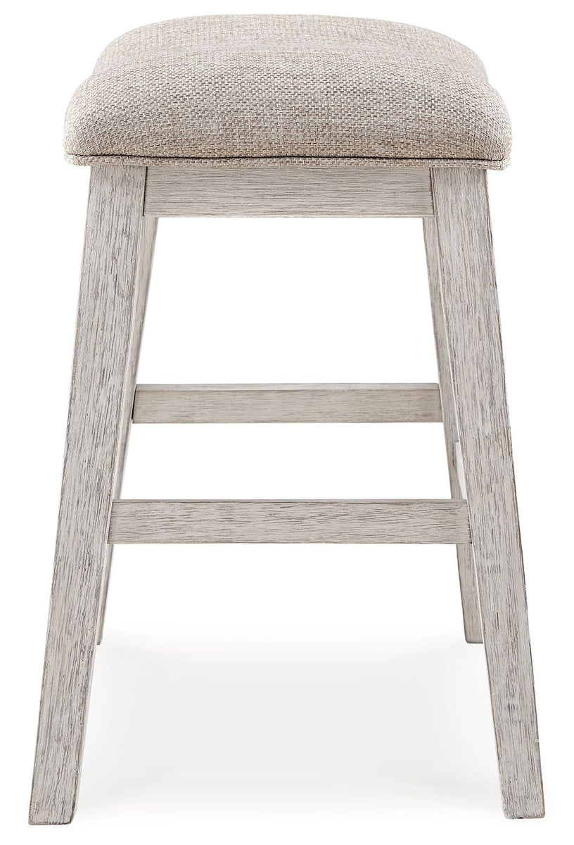 Skempton - Upholstered Stool (Set of 2) - White