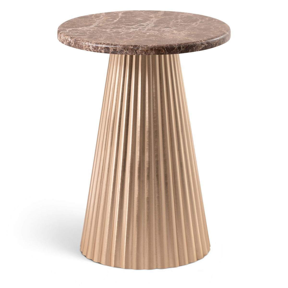 Cindra - Genuine Marble Top And Iron Base Table