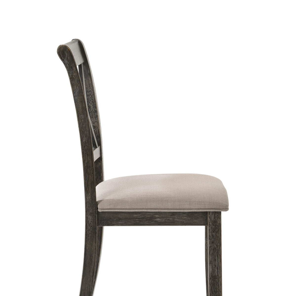 Claudia II - Weathered Side Chair (Set of 2) - Beige / Gray